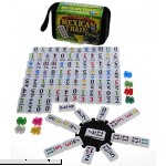 Mexican Train Double 12 Dominoes _ Travel Size _with Colored Numbers  B0097G1YN0